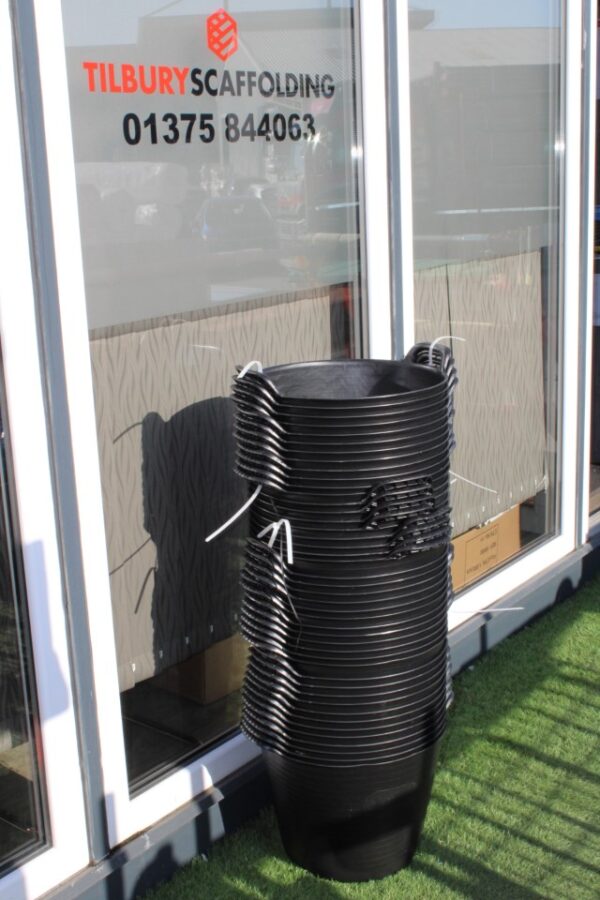 12 x 25ltr Black Buckets - Image 2