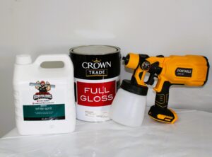 5ltr Paint + Spray Gun + 4ltr Thinners