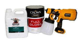 5ltr Paint + Spray Gun + 4ltr Thinners