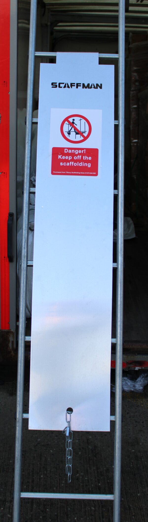 Scaffman Ladder Guard with Lock & Chain